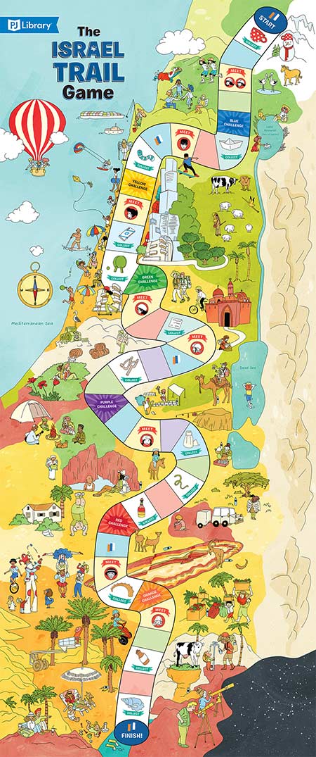 Israel Trail Game Map